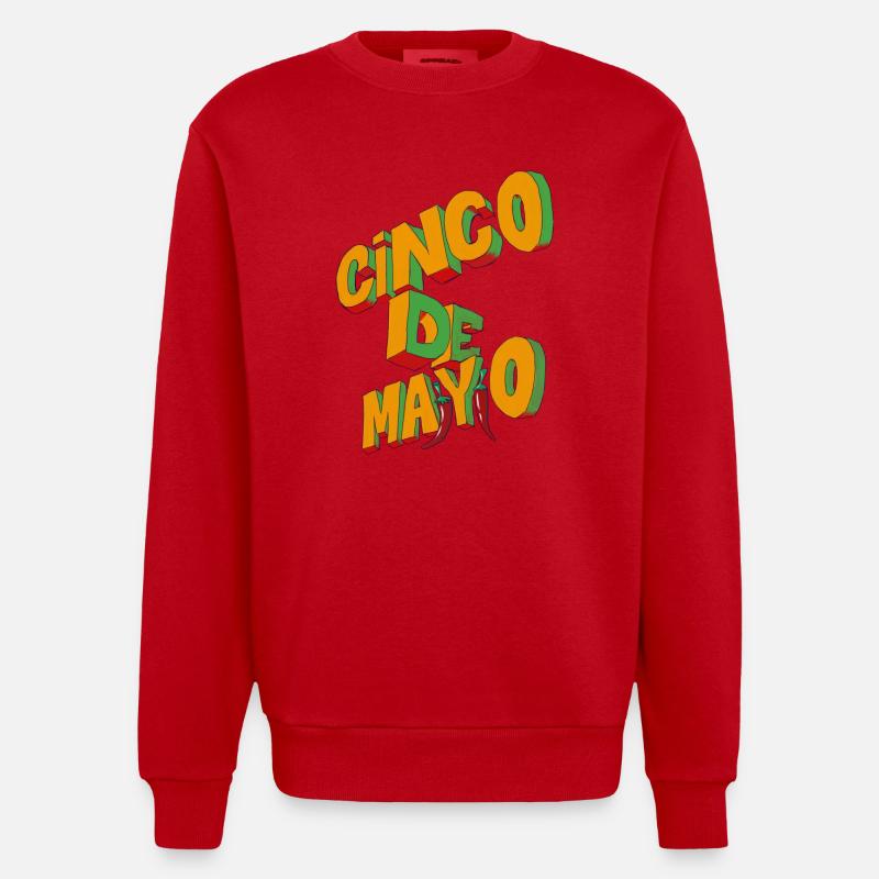 Conco de Mayo - Sweat bio épais oversize fabriqué en UE - rouge