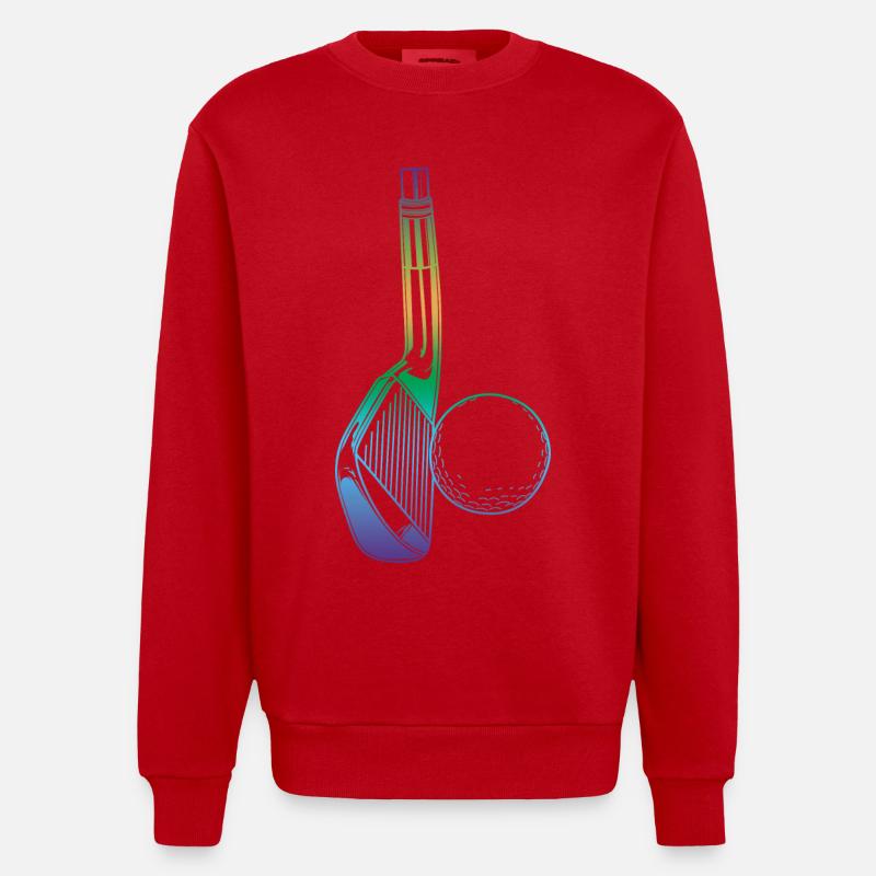 Golfe - Sweat bio épais oversize fabriqué en UE - rouge