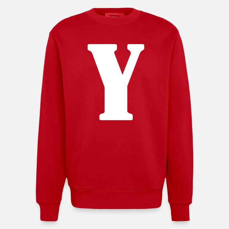 Y - Sweat bio épais oversize fabriqué en UE - rouge