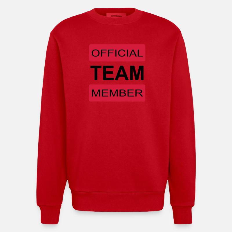 L’équipe - Sweat bio épais oversize fabriqué en UE - rouge