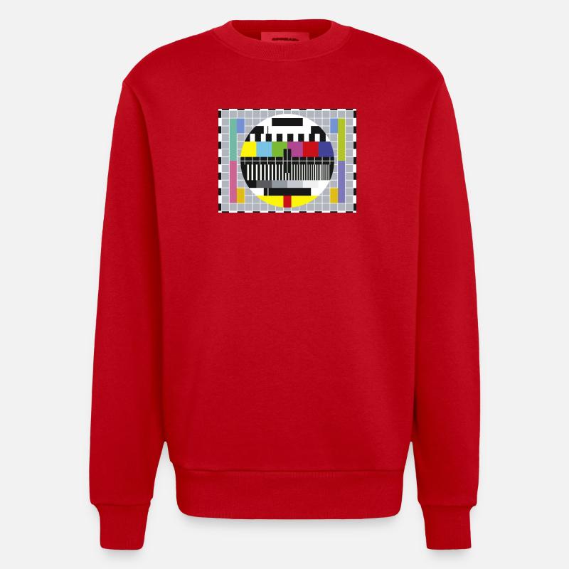 Test-Bild - Heavyweight Oversized Organic Crew Neck Made in EU - Rot