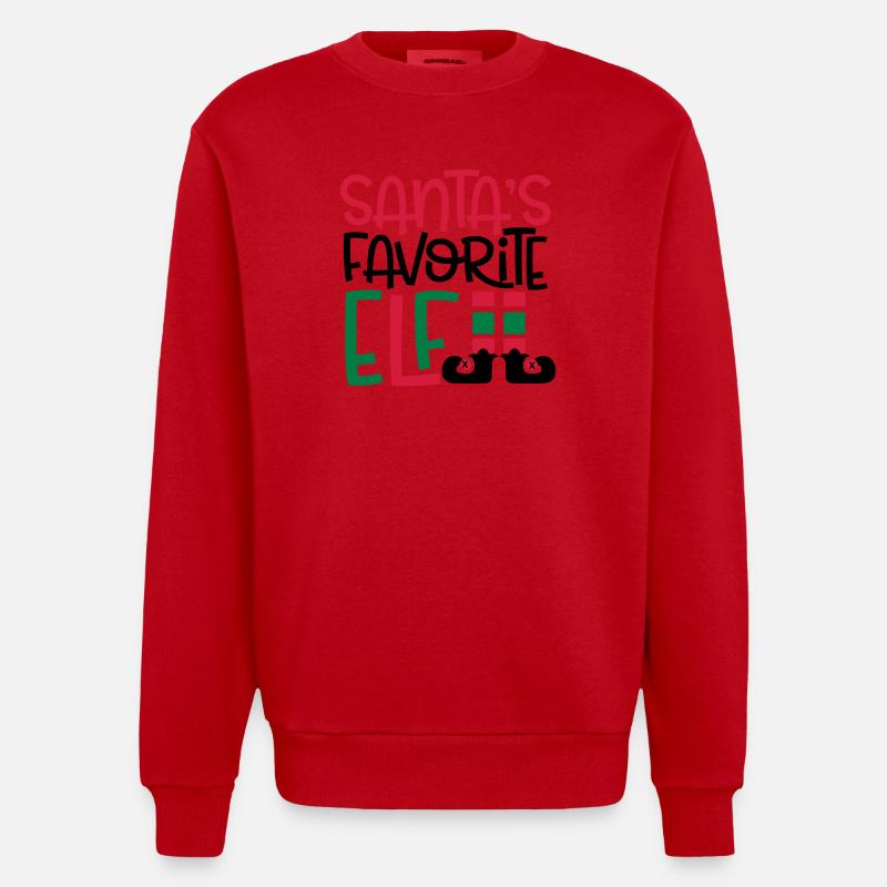 onze - Sweat bio épais oversize fabriqué en UE - rouge