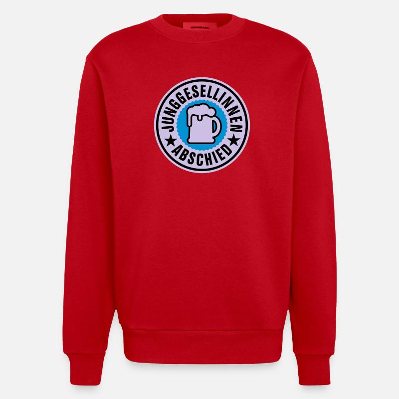 Junggesellinnen Abschied | Hochzeit | Beer | Bier - Sweat bio épais oversize fabriqué en UE - rouge