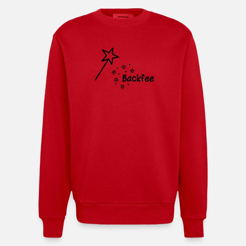 Backfee - Sweat bio épais oversize fabriqué en UE - rouge