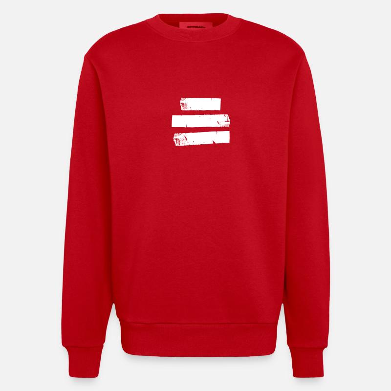 Cassette 3 - blanc - Sweat bio épais oversize fabriqué en UE - rouge