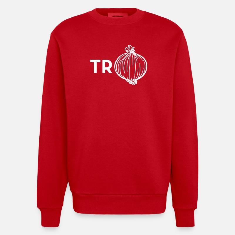 Pull à l’oignon - Sweat bio épais oversize fabriqué en UE - rouge
