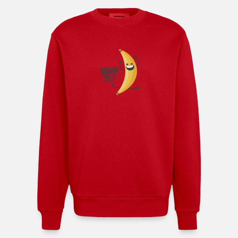 Bananasplit - Heavyweight Oversized Organic Crew Neck Made in EU - Rot