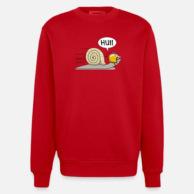 Escargot de course - l’original - Sweat bio épais oversize fabriqué en UE - rouge