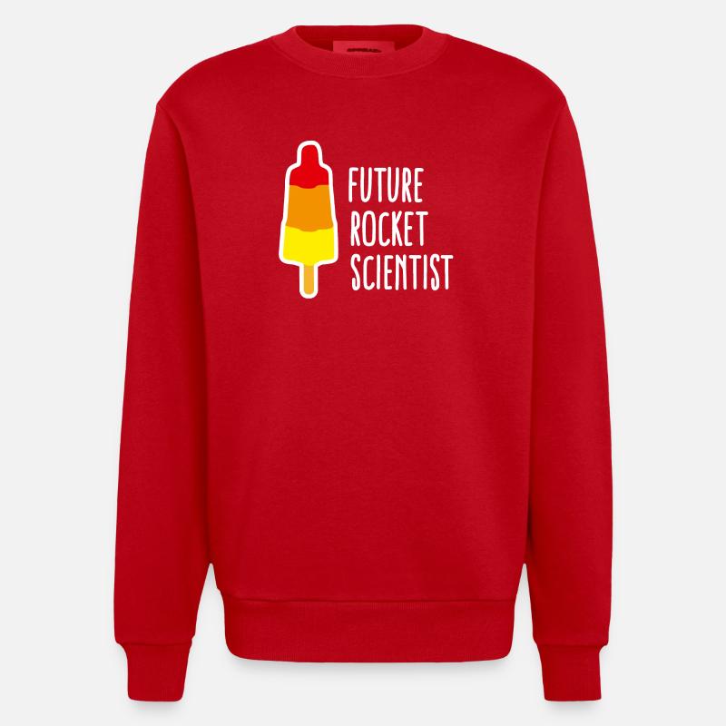 Future rocket scientist popsicle rocket graduation - Heavyweight Oversized Organic Crew Neck Made in EU - red