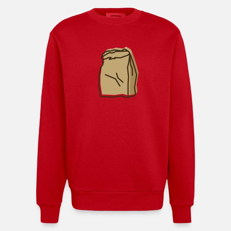 Sac - offset - Sweat bio épais oversize fabriqué en UE - rouge