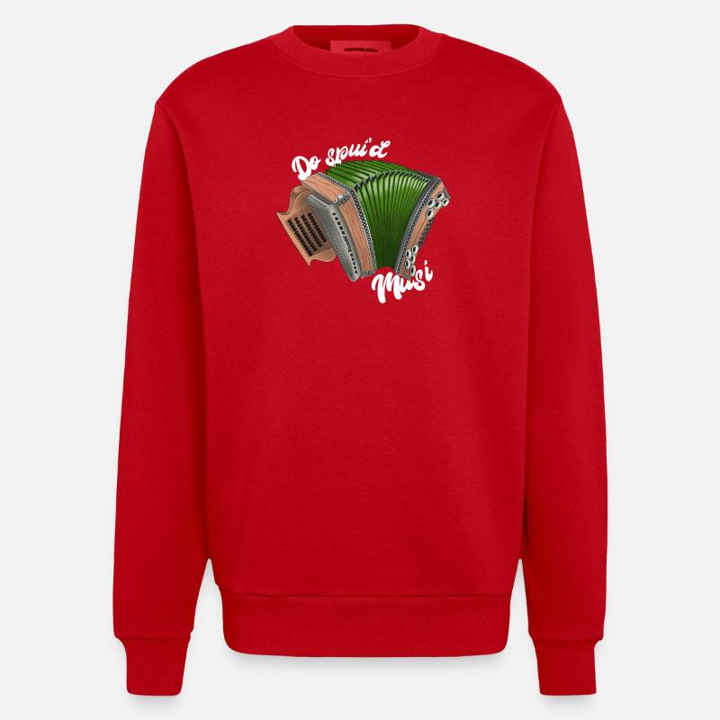 Do spui'd Musi // hell | ZiachON! - Heavyweight Oversized Organic Crew Neck Made in EU - Rot