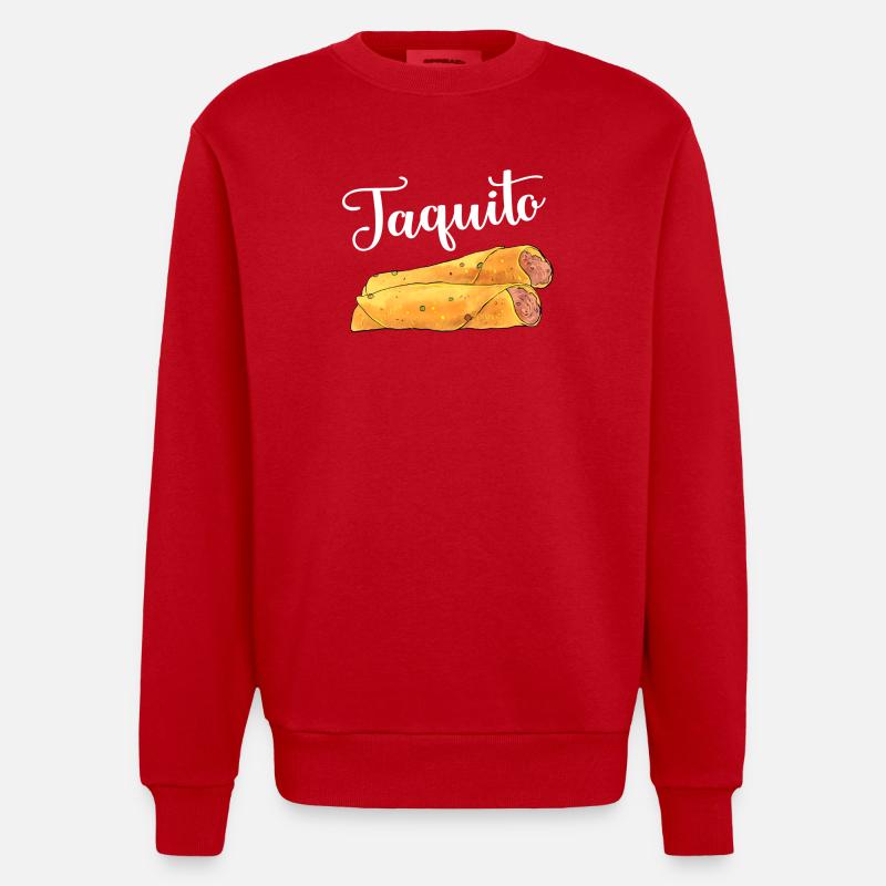 Taco Taquito Match - Sweat bio épais oversize fabriqué en UE - rouge