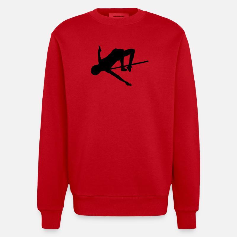 Pull haut - Sweat bio épais oversize fabriqué en UE - rouge