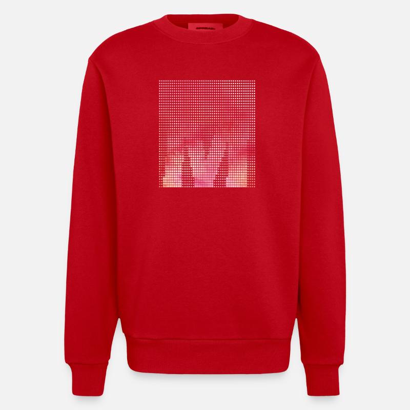 Letter M, Name, der Buchstabe M - Heavyweight Oversized Organic Crew Neck Made in EU - Rot