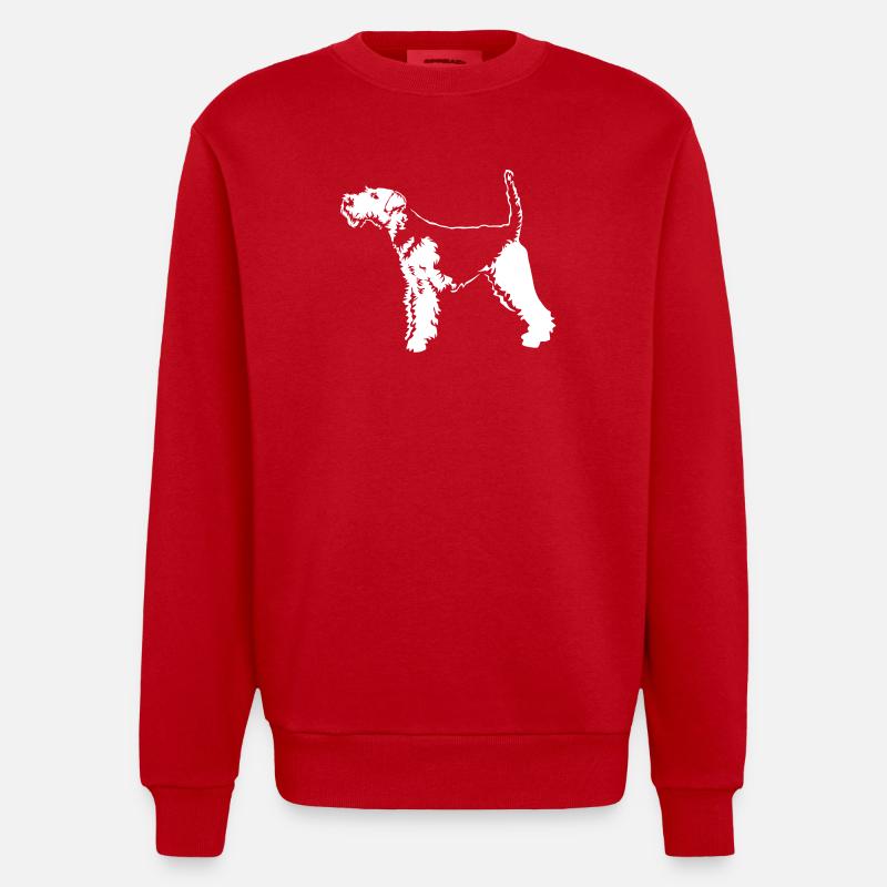 Welsh Terrier « Black Edition » - Sweat bio épais oversize fabriqué en UE - rouge