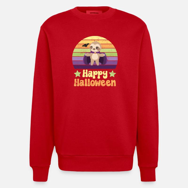 Halloween Vampire Dracula - Sweat bio épais oversize fabriqué en UE - rouge