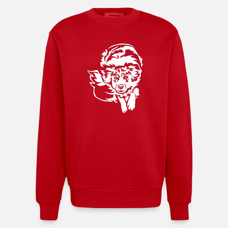 Berger australien « Black Edition » - Sweat bio épais oversize fabriqué en UE - rouge