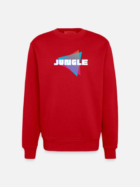 Jungle - Heavyweight Oversized Organic Crew Neck Made in EU - Rot