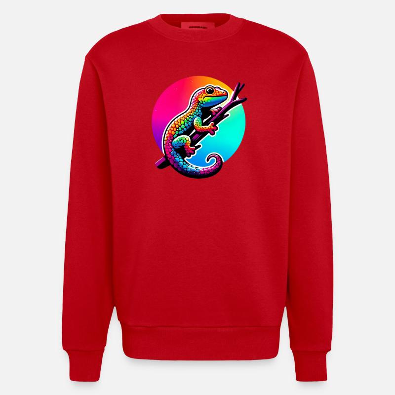 Gecko - Sweat bio épais oversize fabriqué en UE - rouge