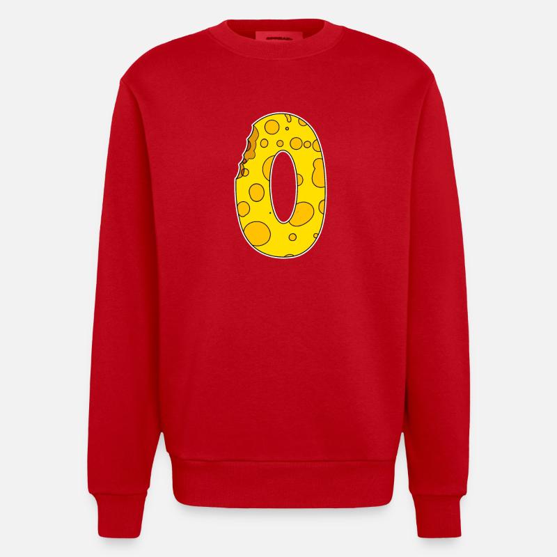 Numéro 0 - Zéro - Sweat bio épais oversize fabriqué en UE - rouge
