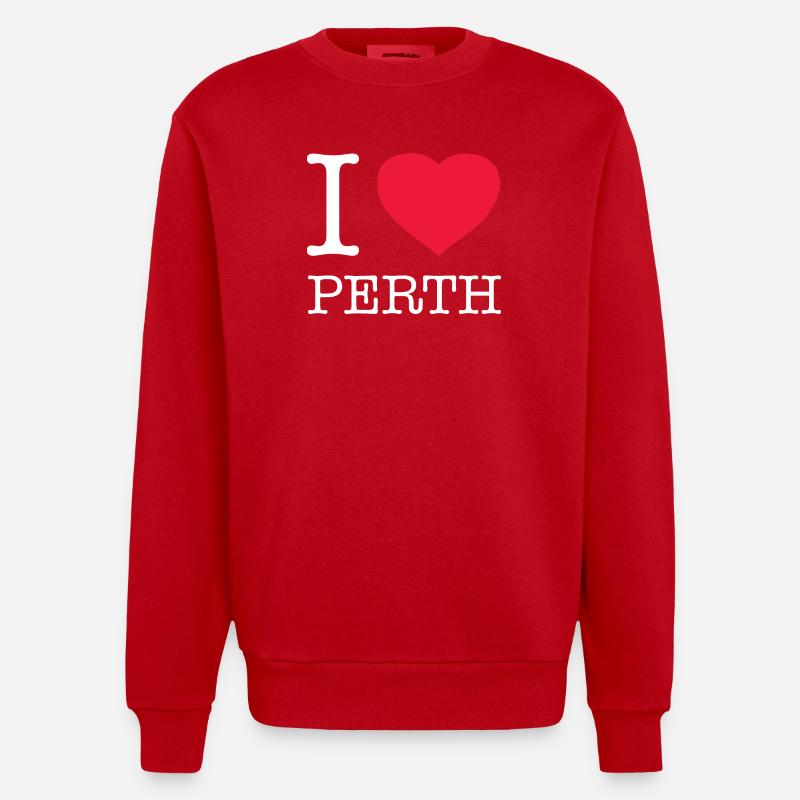 J’ADORE PERTH - Sweat bio épais oversize fabriqué en UE - rouge