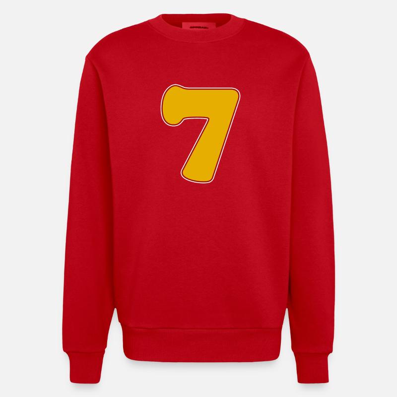 7 - Sweat bio épais oversize fabriqué en UE - rouge