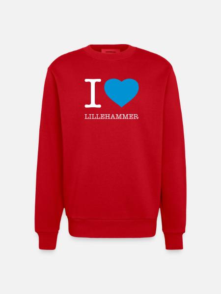 J’ADORE LILLEHAMMER - Sweat bio épais oversize fabriqué en UE - rouge