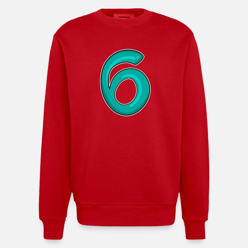 6 - Sweat bio épais oversize fabriqué en UE - rouge