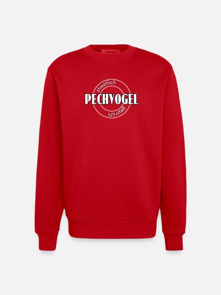 Pechvogel - Heavyweight Oversized Organic Crew Neck Made in EU - Rot