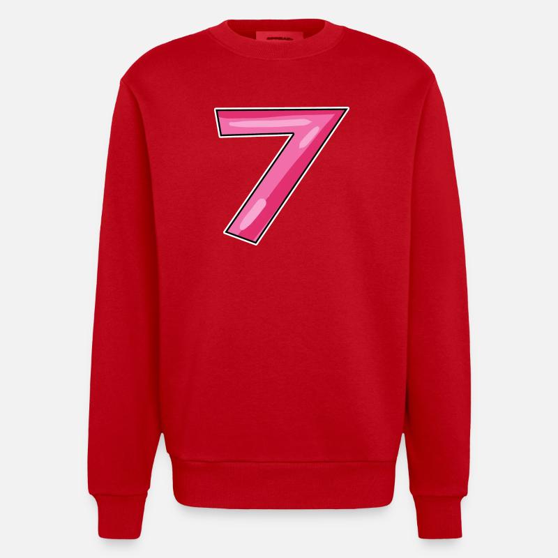 7 - Sweat bio épais oversize fabriqué en UE - rouge