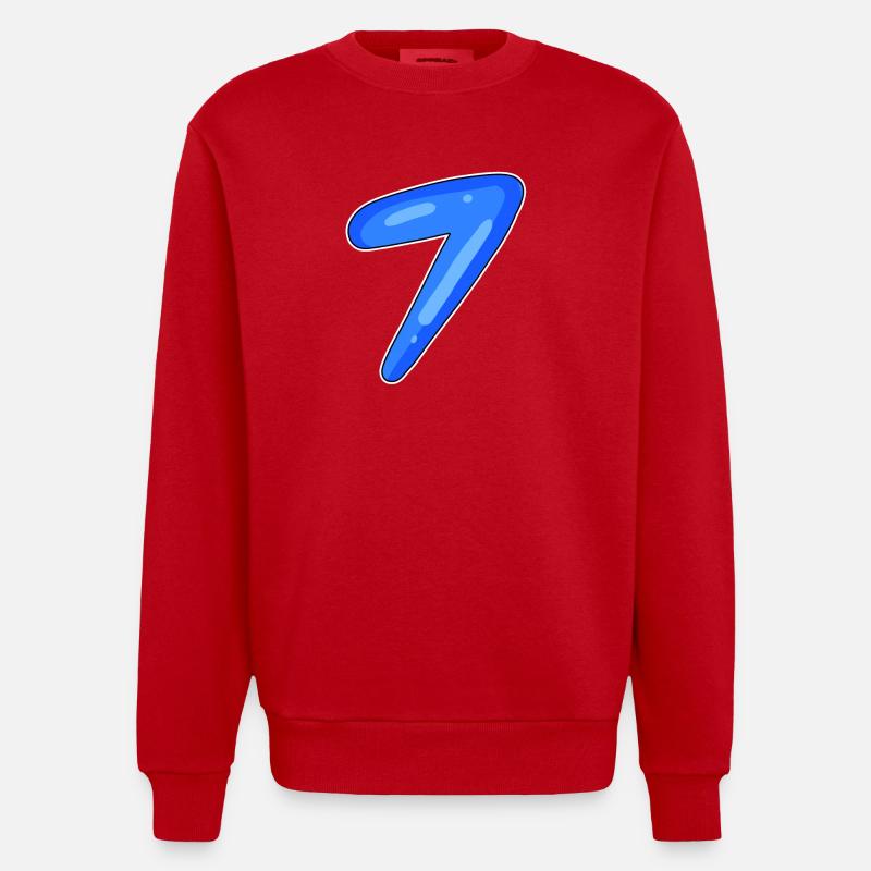 7 - Sweat bio épais oversize fabriqué en UE - rouge