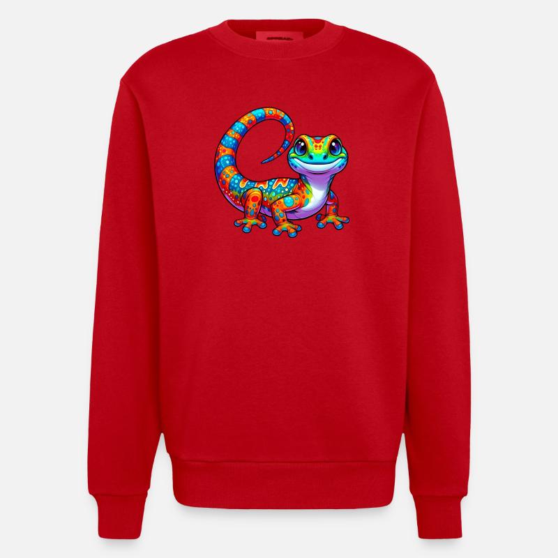 Gecko - Sweat bio épais oversize fabriqué en UE - rouge