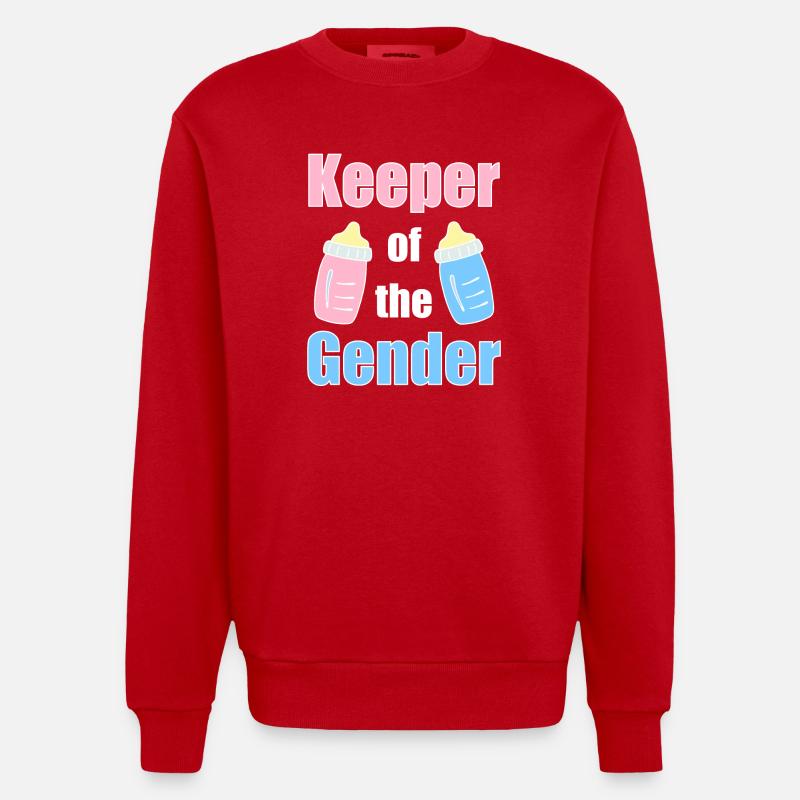 Wächter der Geschlechtervielfalt - Heavyweight Oversized Organic Crew Neck Made in EU - Rot