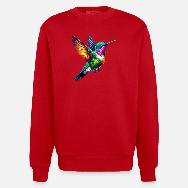 Colibri - Sweat bio épais oversize fabriqué en UE - rouge