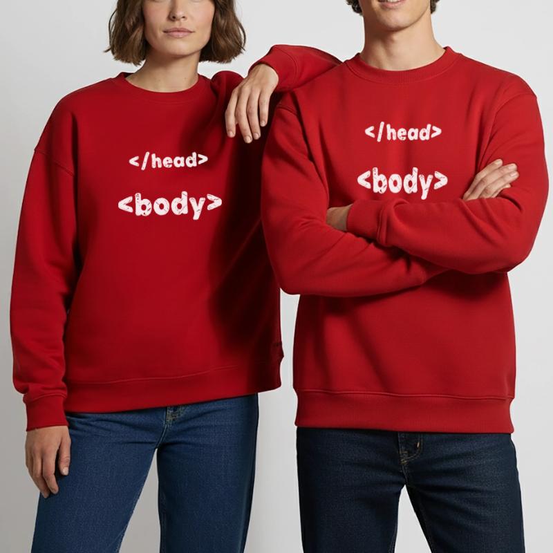 Code Programmer Developer Scripting Computer Science Heavyweight Oversized Organic Crew Neck Made in EU
