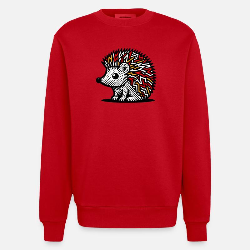 Igel - Heavyweight Oversized Organic Crew Neck Made in EU - Rot