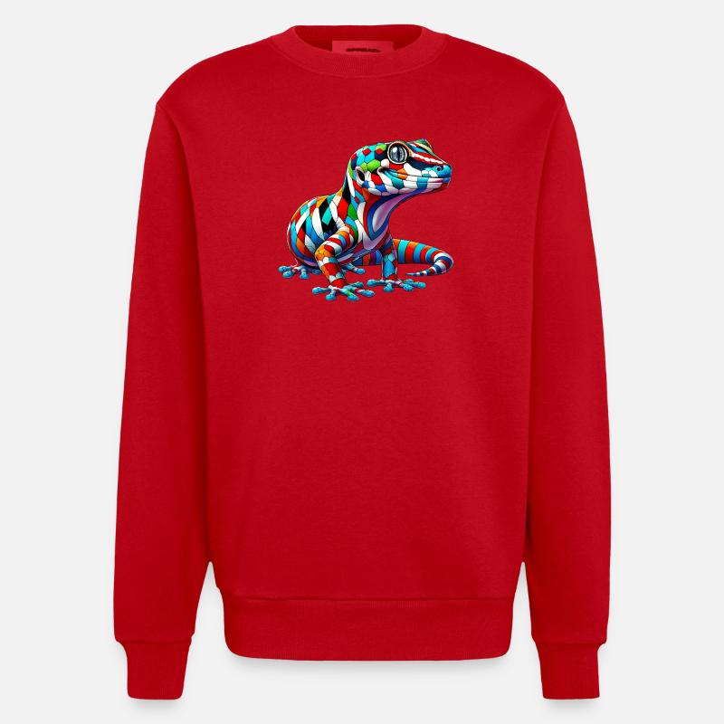 Gecko - Sweat bio épais oversize fabriqué en UE - rouge