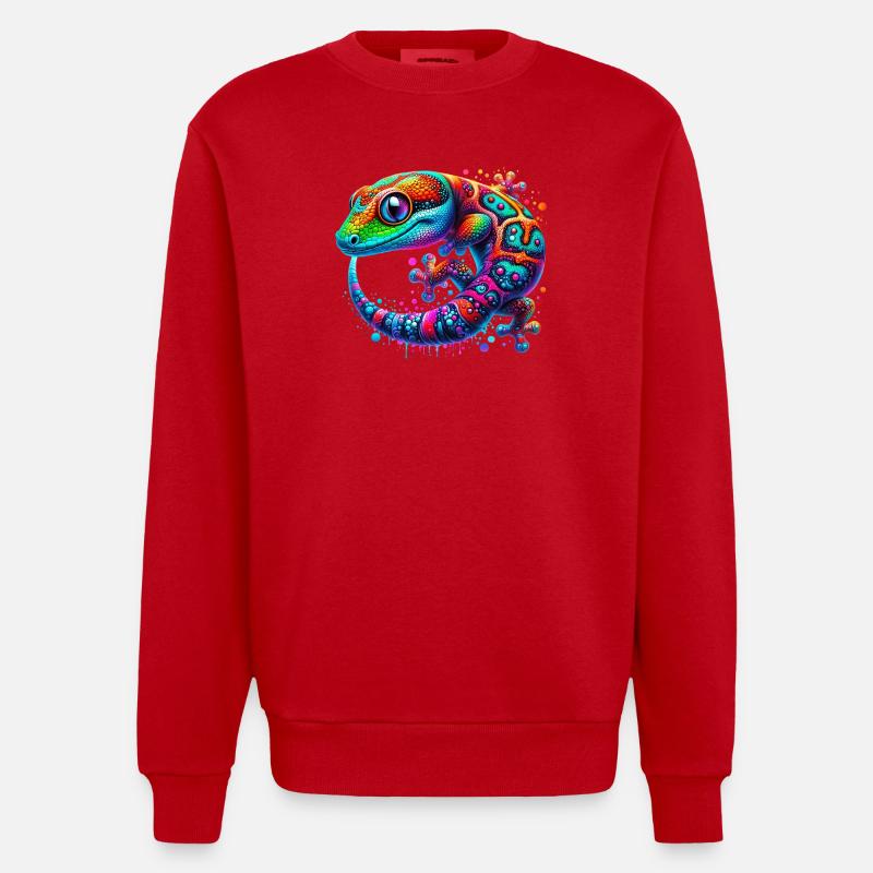 Gecko - Sweat bio épais oversize fabriqué en UE - rouge