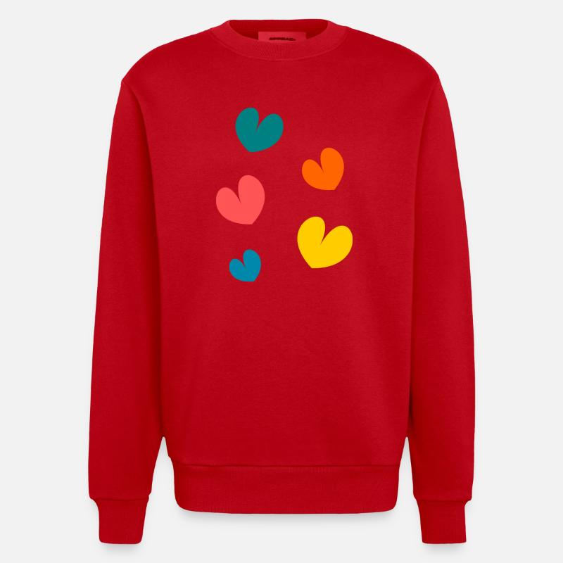 MERCI. MAÎTRESSE. MAÎTRE. MERCI MAÎTRESSE - Sweat bio épais oversize fabriqué en UE - rouge