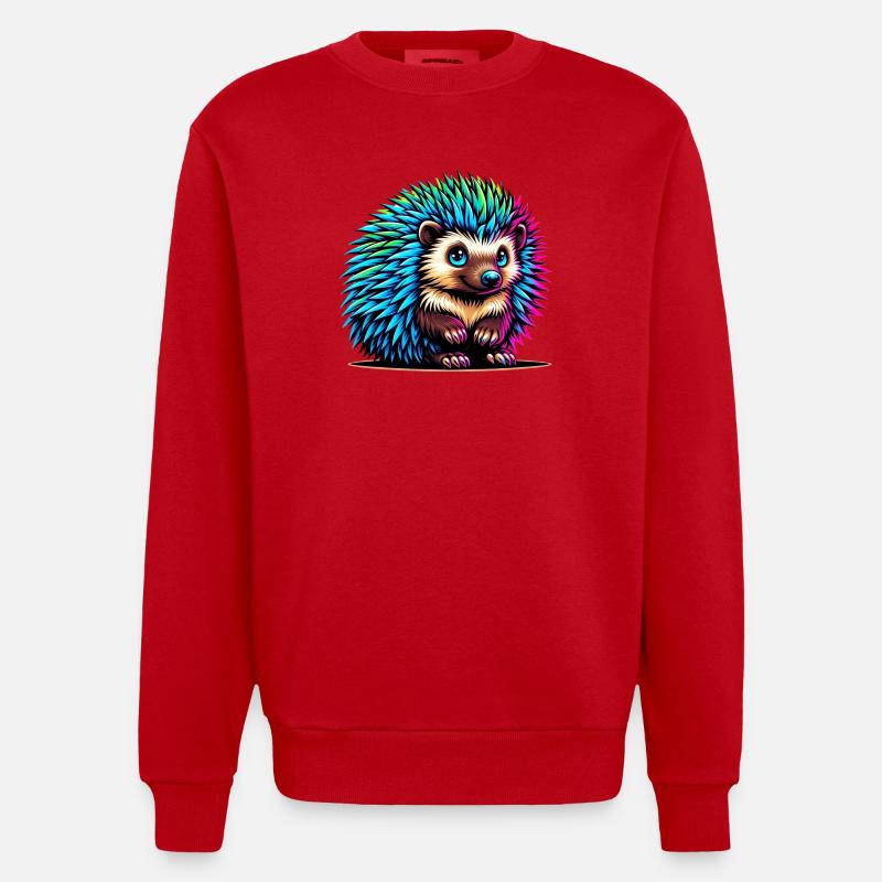 Igel - Heavyweight Oversized Organic Crew Neck Made in EU - Rot