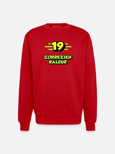 Complaining Correzien - Heavyweight Oversized Organic Crew Neck Made in EU - red