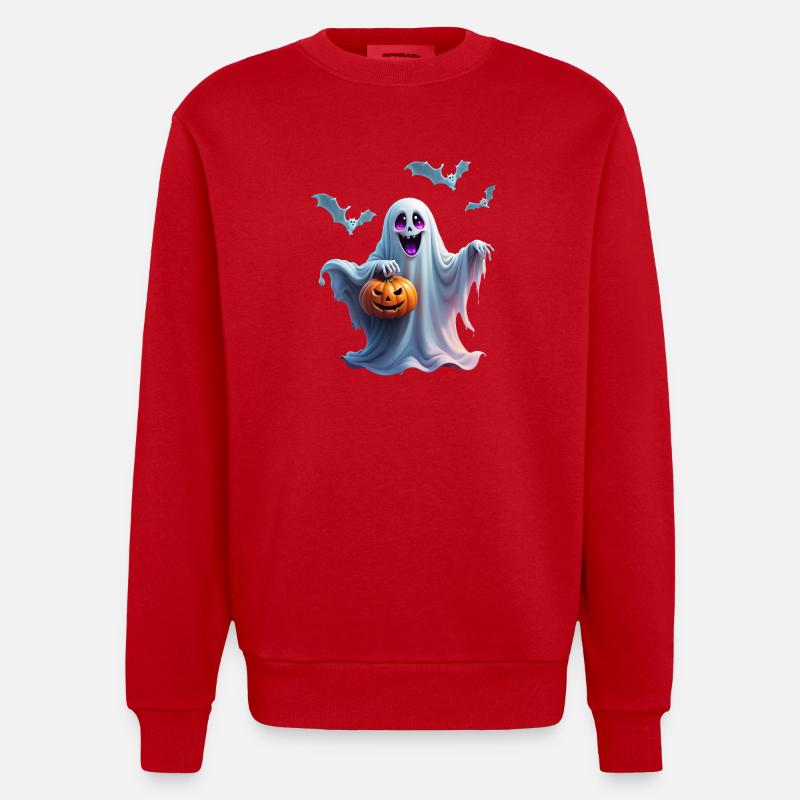Le charmant design d’Halloween transmet. - Sweat bio épais oversize fabriqué en UE - rouge