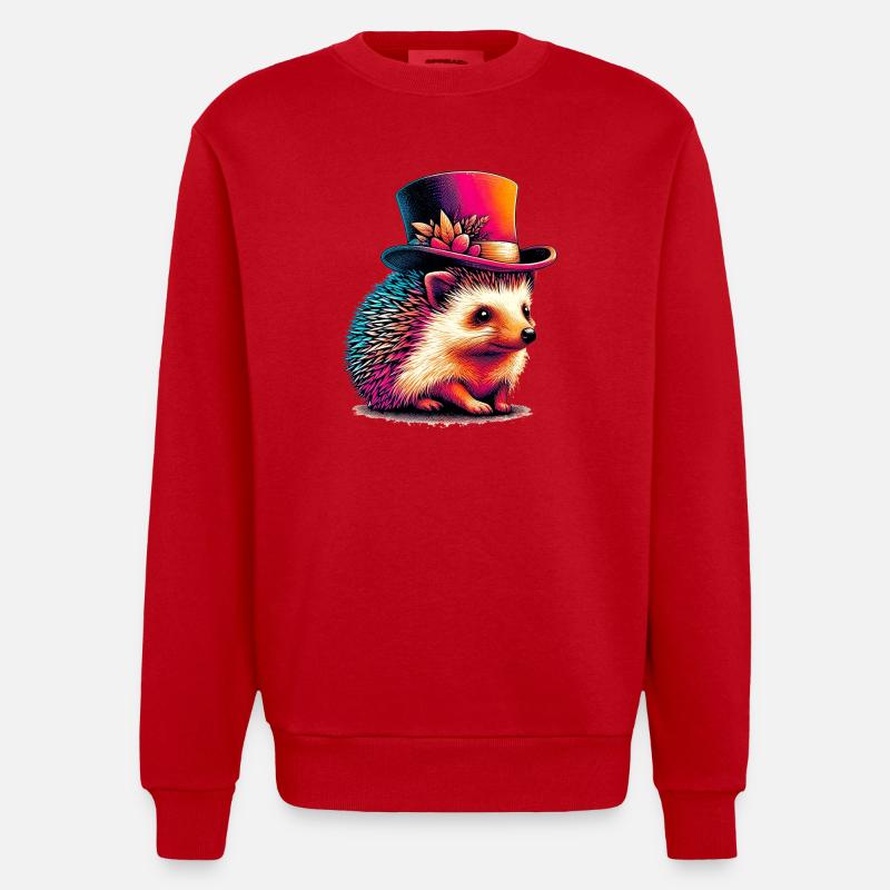 Igel - Heavyweight Oversized Organic Crew Neck Made in EU - Rot