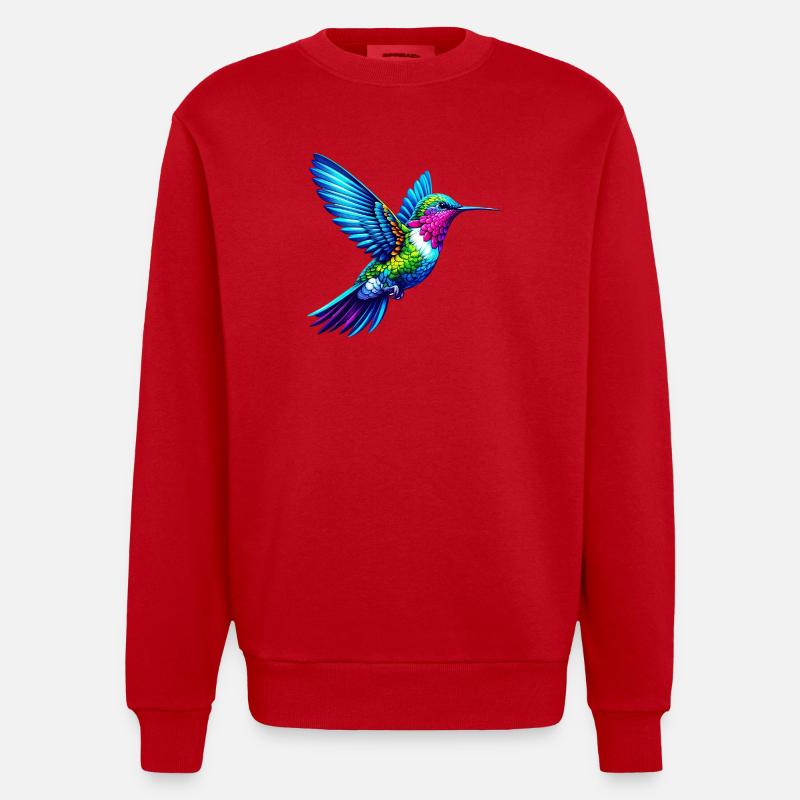 Colibri - Sweat bio épais oversize fabriqué en UE - rouge