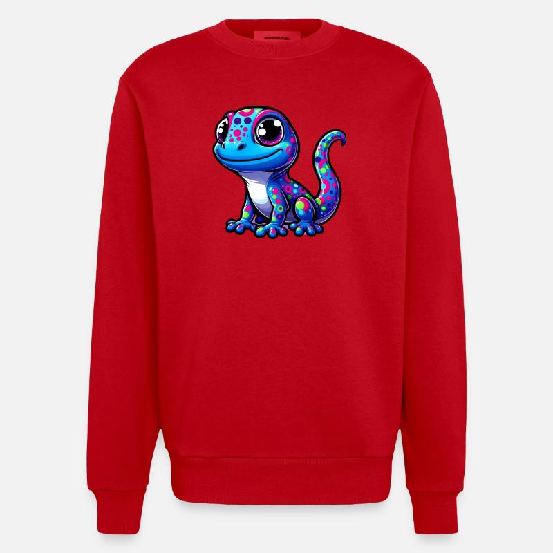 Gecko - Sweat bio épais oversize fabriqué en UE - rouge