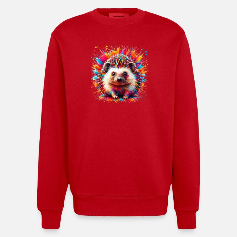 Igel - Heavyweight Oversized Organic Crew Neck Made in EU - Rot