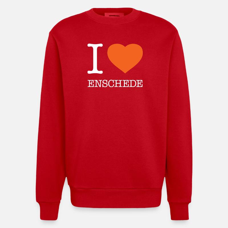 J’ADORE ENSCHEDE - Sweat bio épais oversize fabriqué en UE - rouge