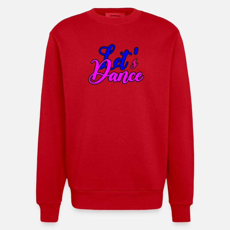 Motivation de danse joyeuse - Sweat bio épais oversize fabriqué en UE - rouge