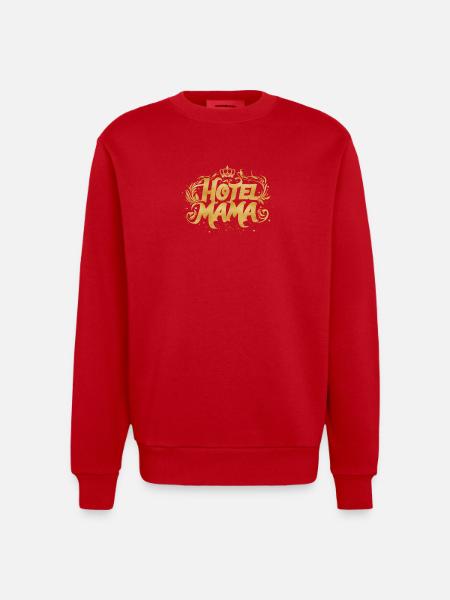 Hotel Mama! - Heavyweight Oversized Organic Crew Neck Made in EU - Rot
