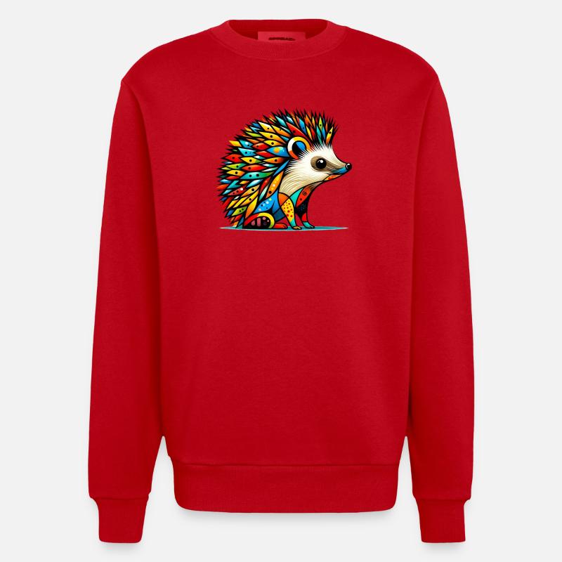 Igel - Heavyweight Oversized Organic Crew Neck Made in EU - Rot